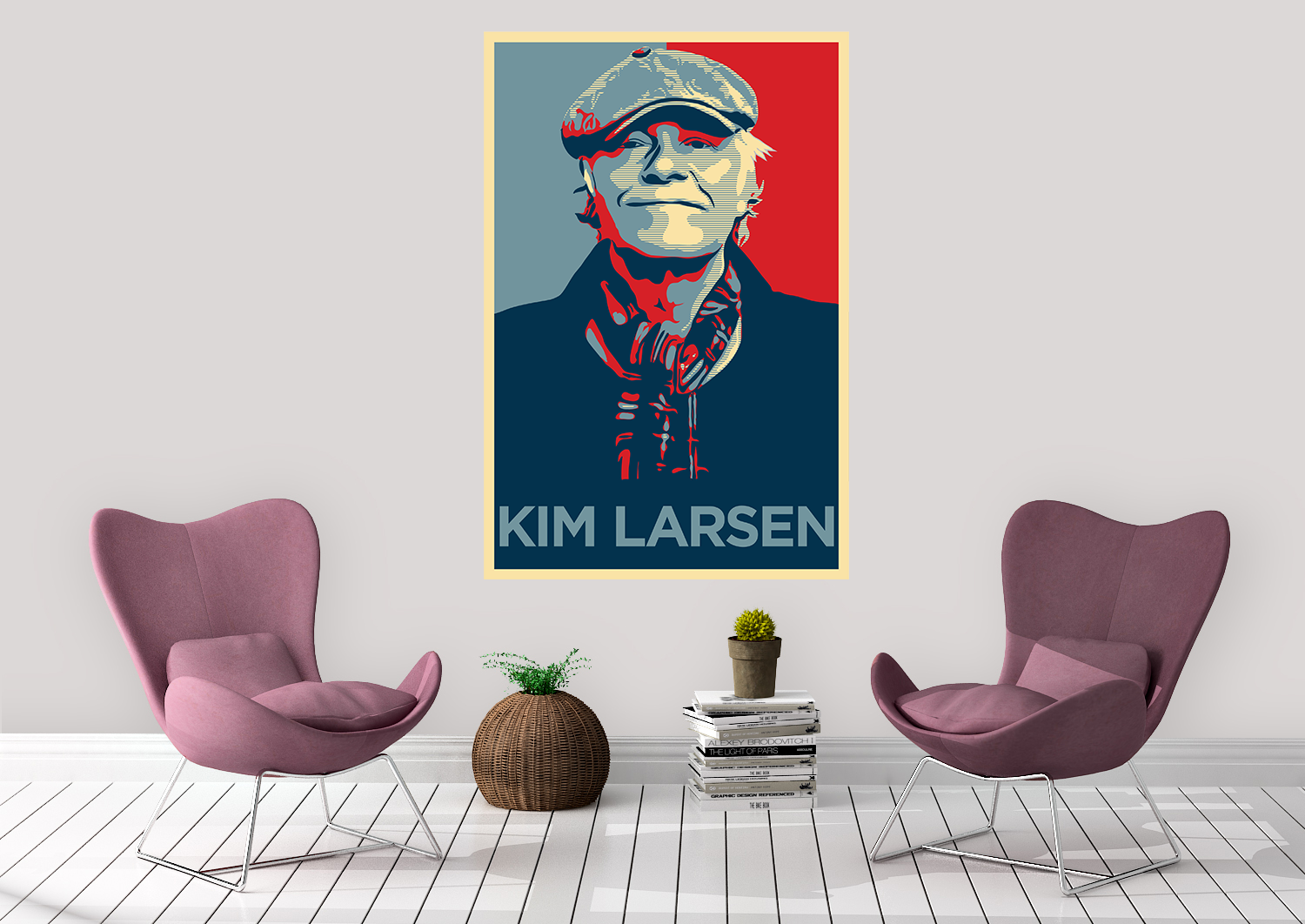 Kim Larsen Hope Plakat - Just Karikatur Plakater